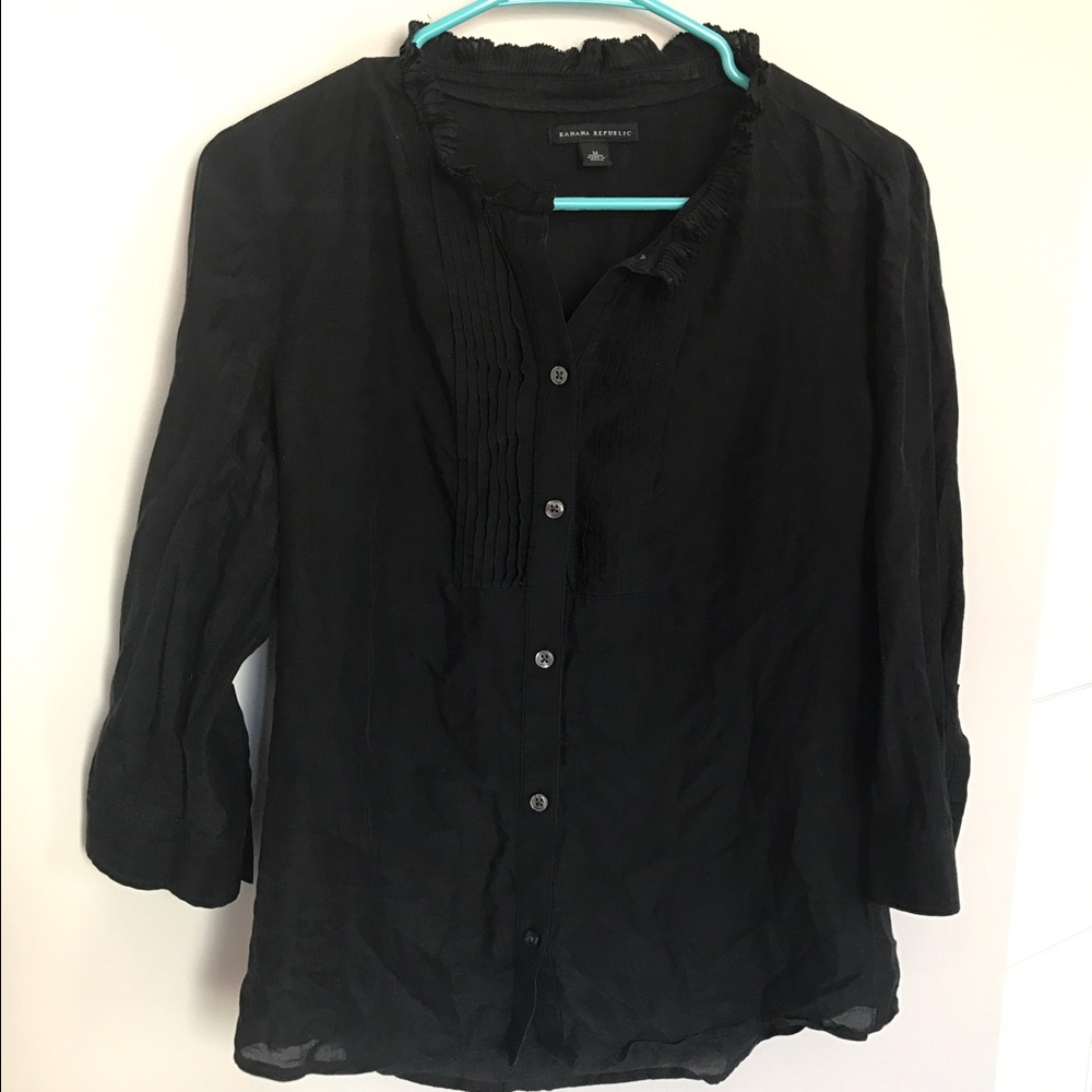Banana republic black blouse