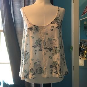White floral cami