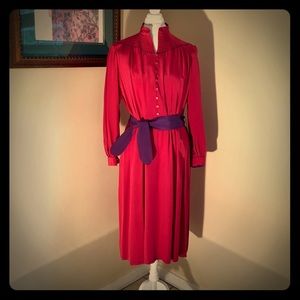 Long sleeve vintage dress