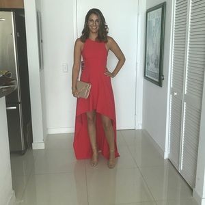 Beautiful high low cut out BCBG dress.