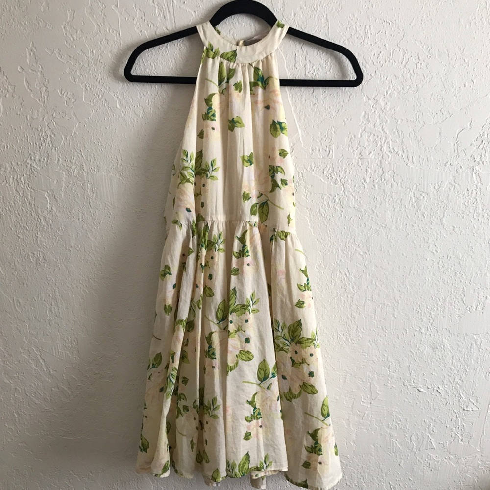 Pale pink neck high beautiful baby doll dress