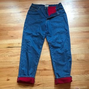 LL Bean fleece lined jeans