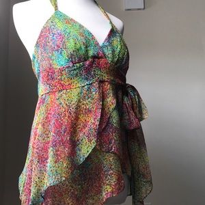 Gorgeous Colors!!!!!' Halter top BCBG