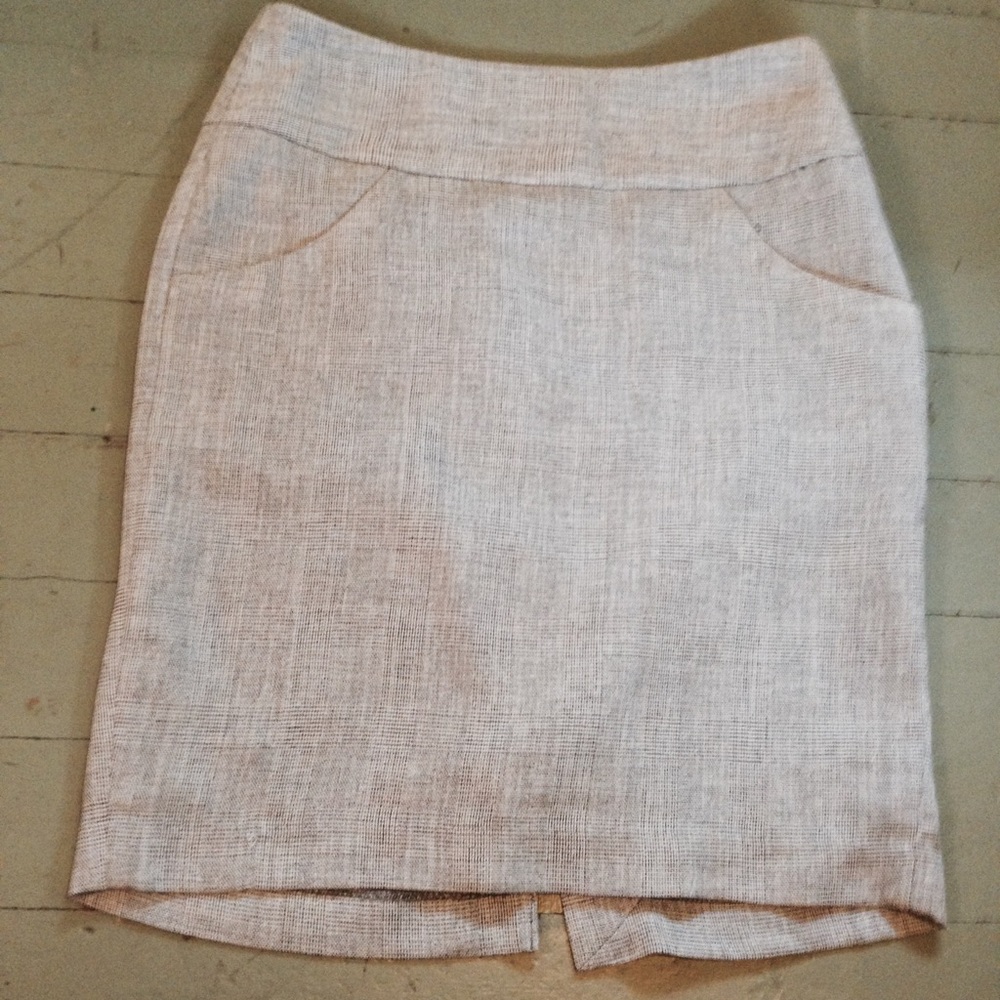 Gray Pencil Skirt