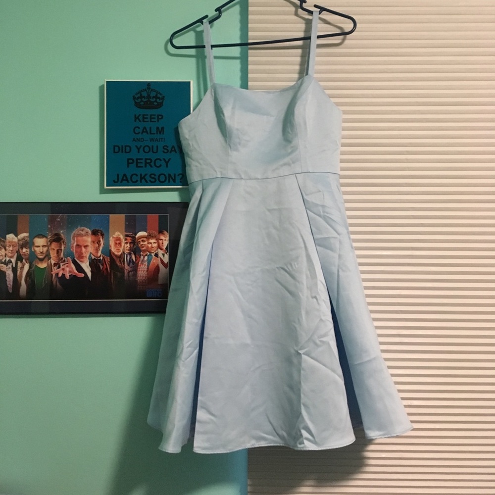 Sky blue dress