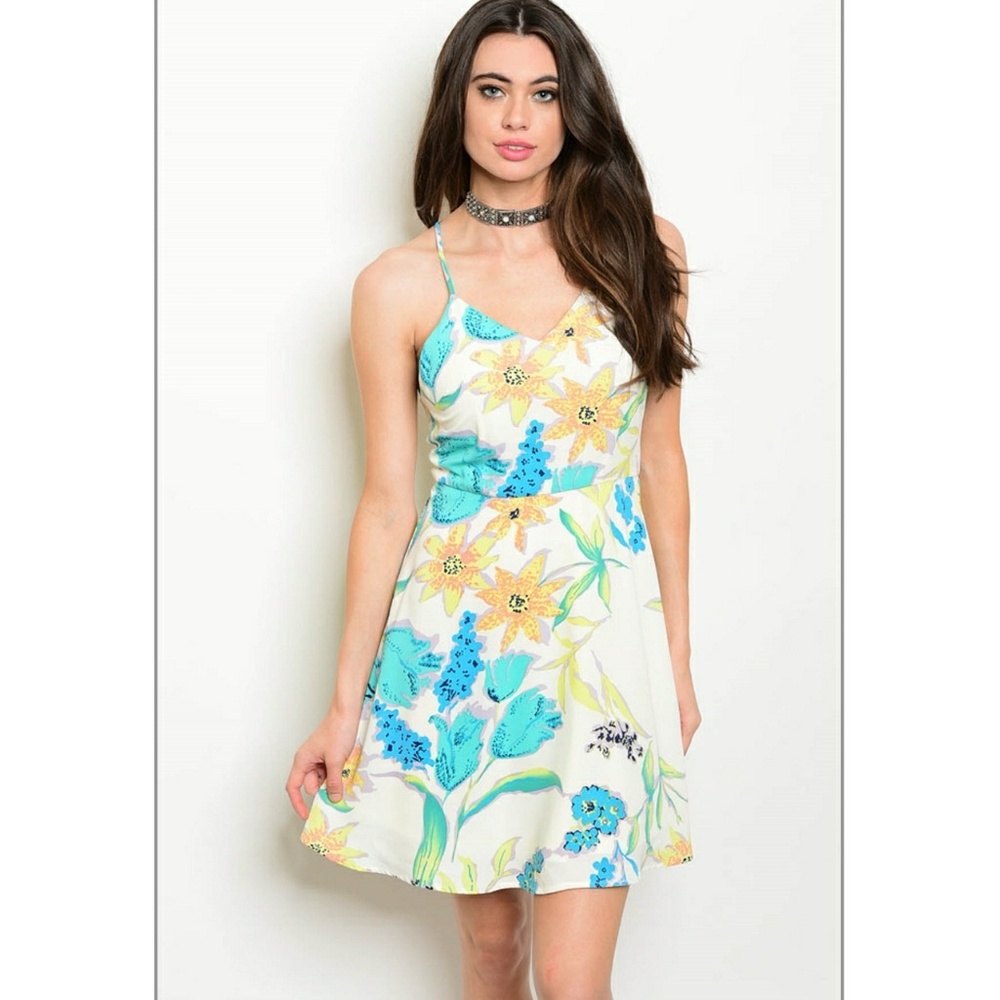 Floral skater dress