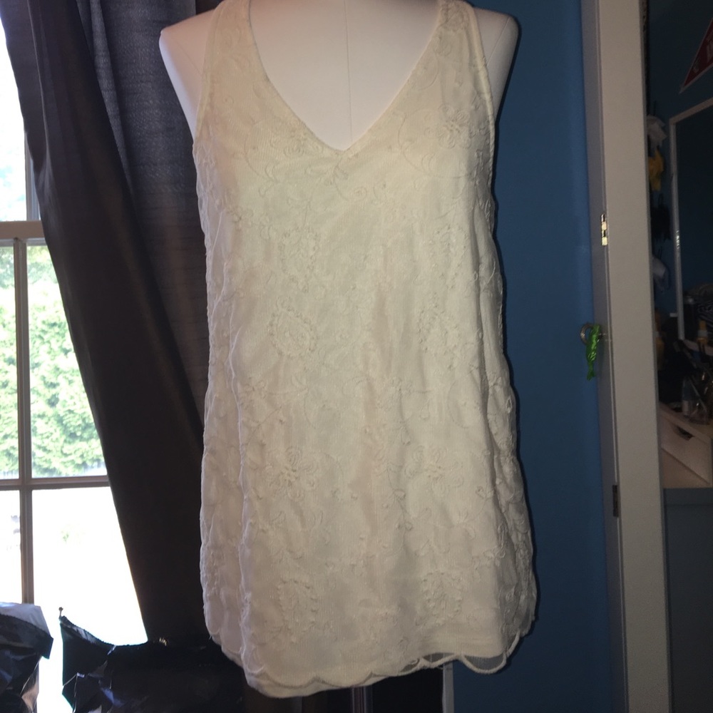 White tank top