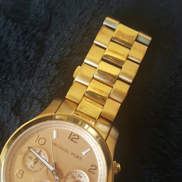 Michael Kors Rose Gold Chronograph Runway Watch main image 5