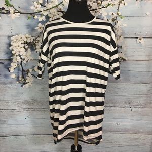 **Unicorn 🦄 Black & White Striped LuLaRoe Irma XS