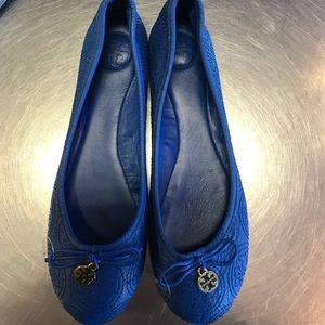 Tory burch blue ballet flat