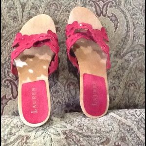  Red Viviana Lauren Ralph Lauren Slip-in Heels