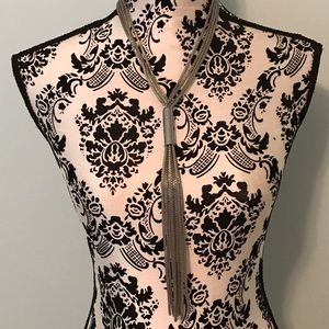 Chic metallic statement necklace by Express