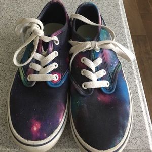 Vans Shoes - Girls size 1 VANS space galaxy Vans Shoes - Girls size 1 VANS space galaxy