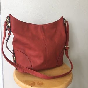 Rust Red crossbody purse