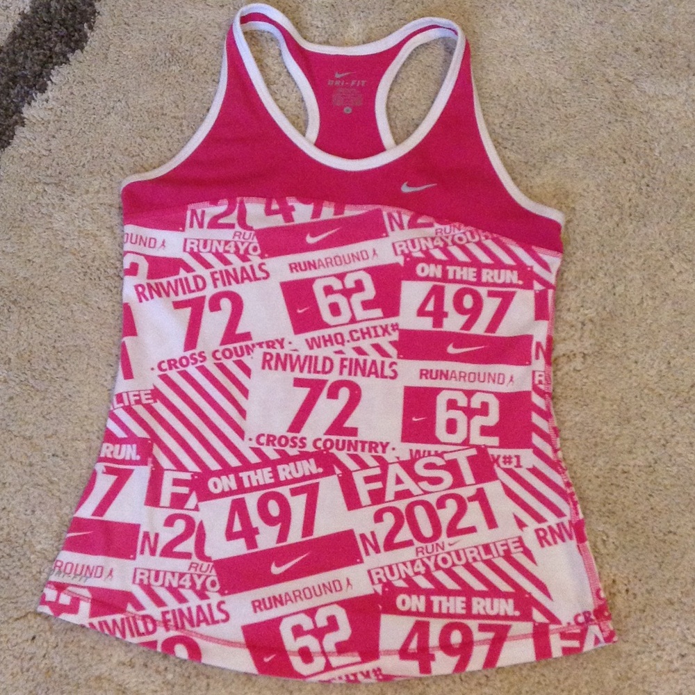 Nike Pink Racerback tank/ Dri fit