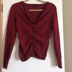 Last Chance!! Long Sleeve Cardigan in Burgundy