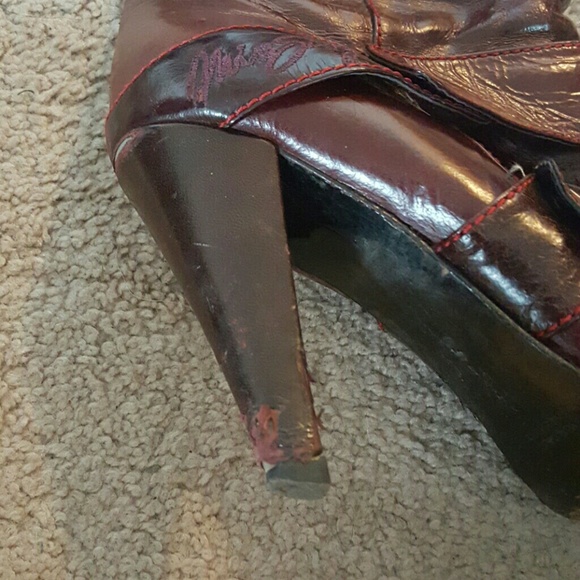 Miss Sixty Burgundy Boots - Picture 3 of 4