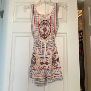 Aztec print romper