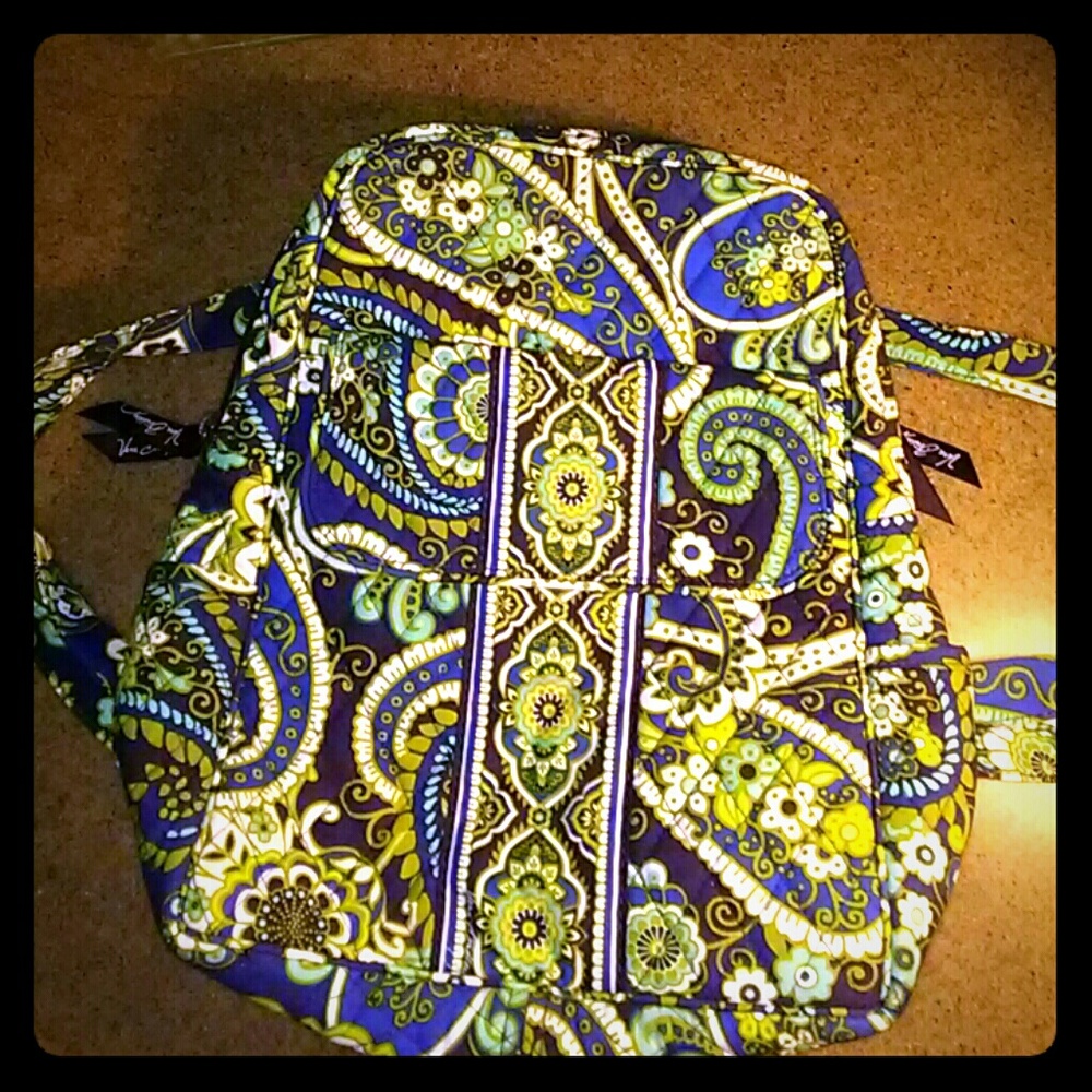 Multi Color Vera Bradley Fabric Backpack Purse