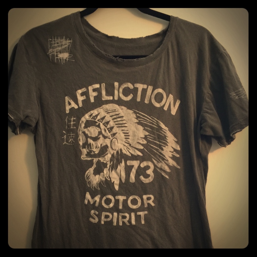 Affliction T-shirt Army Green