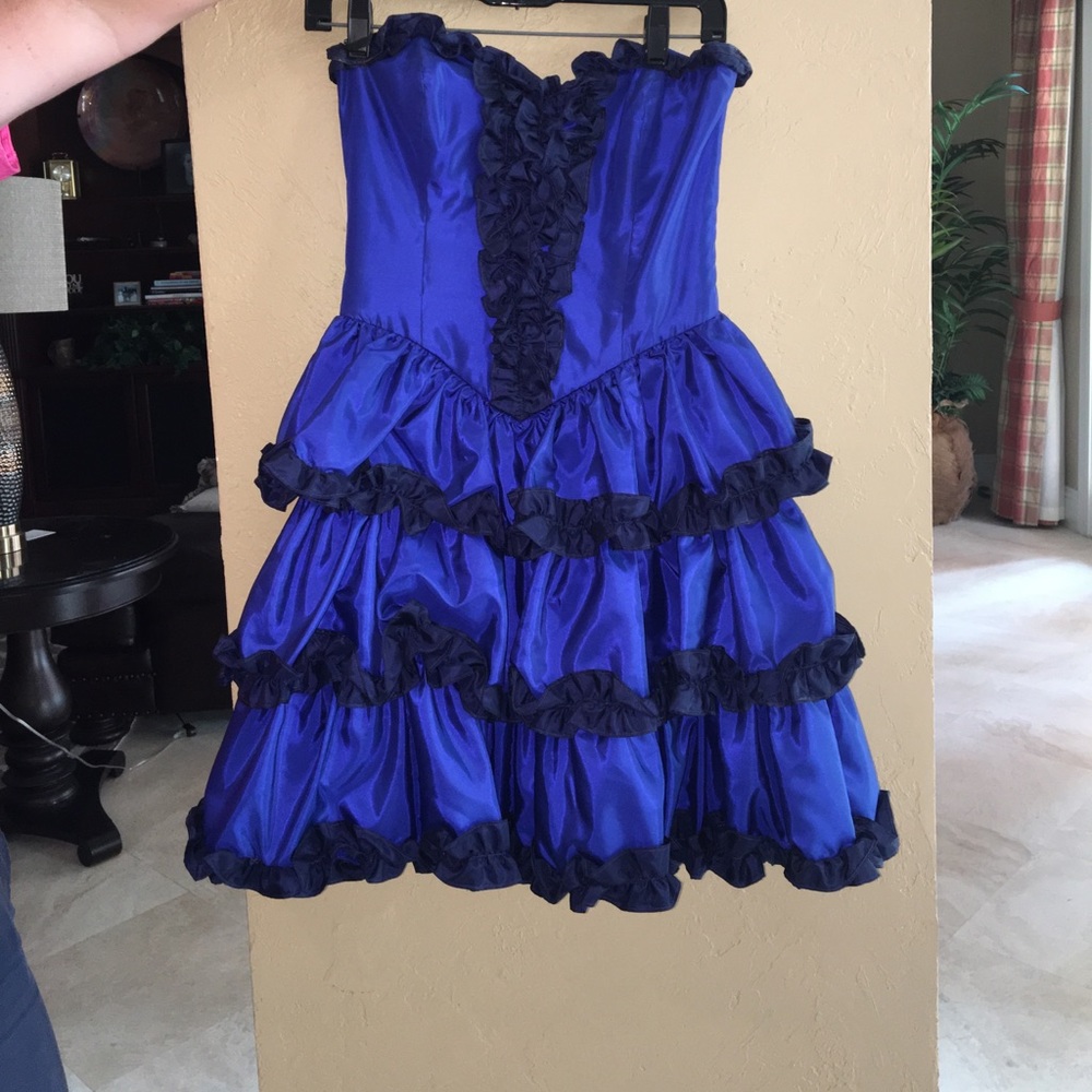 Blue prom dress (Betsey Johnson) Sz4