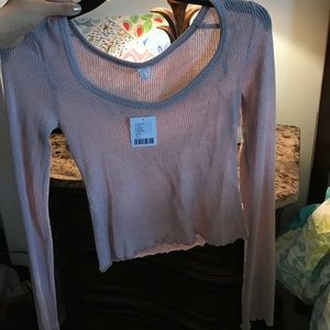 Urban long sleeve crop top