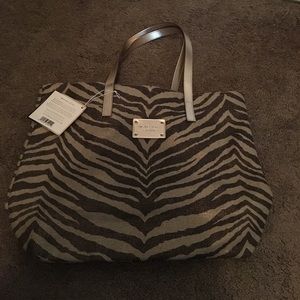 Michael Kors gold zebra tote