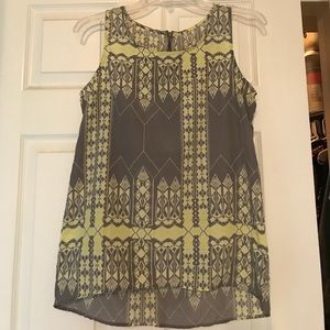 Aztec print tank