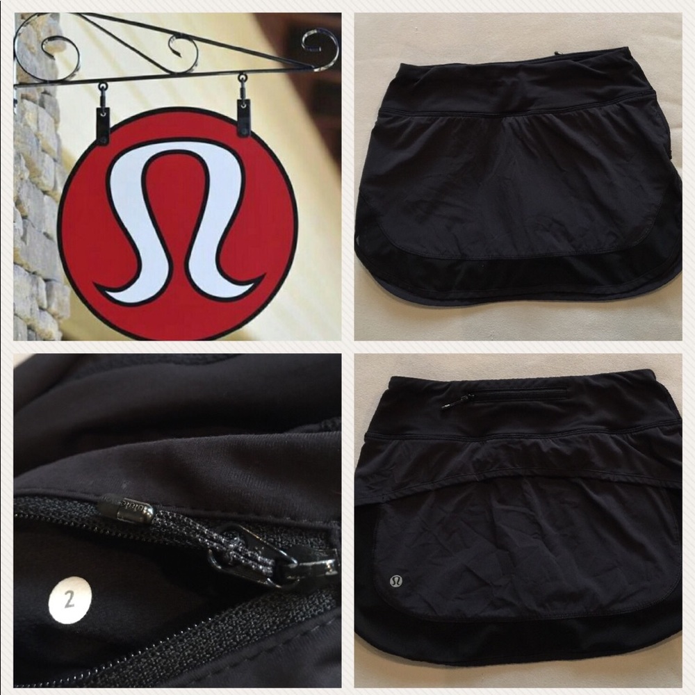 🍋lululemon athletic running skirt 🍋short inside