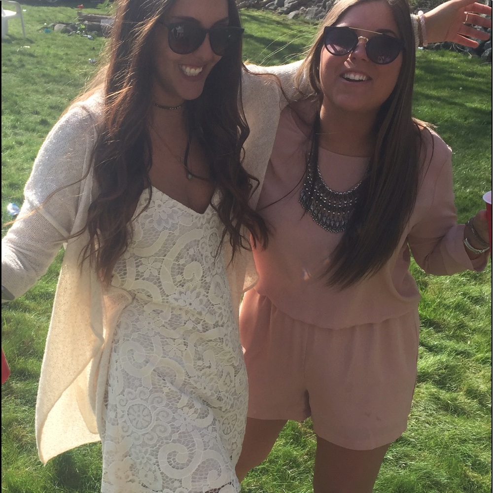 Great condition!! Blush long sleeve romper