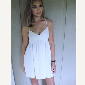 White Flowy Dress