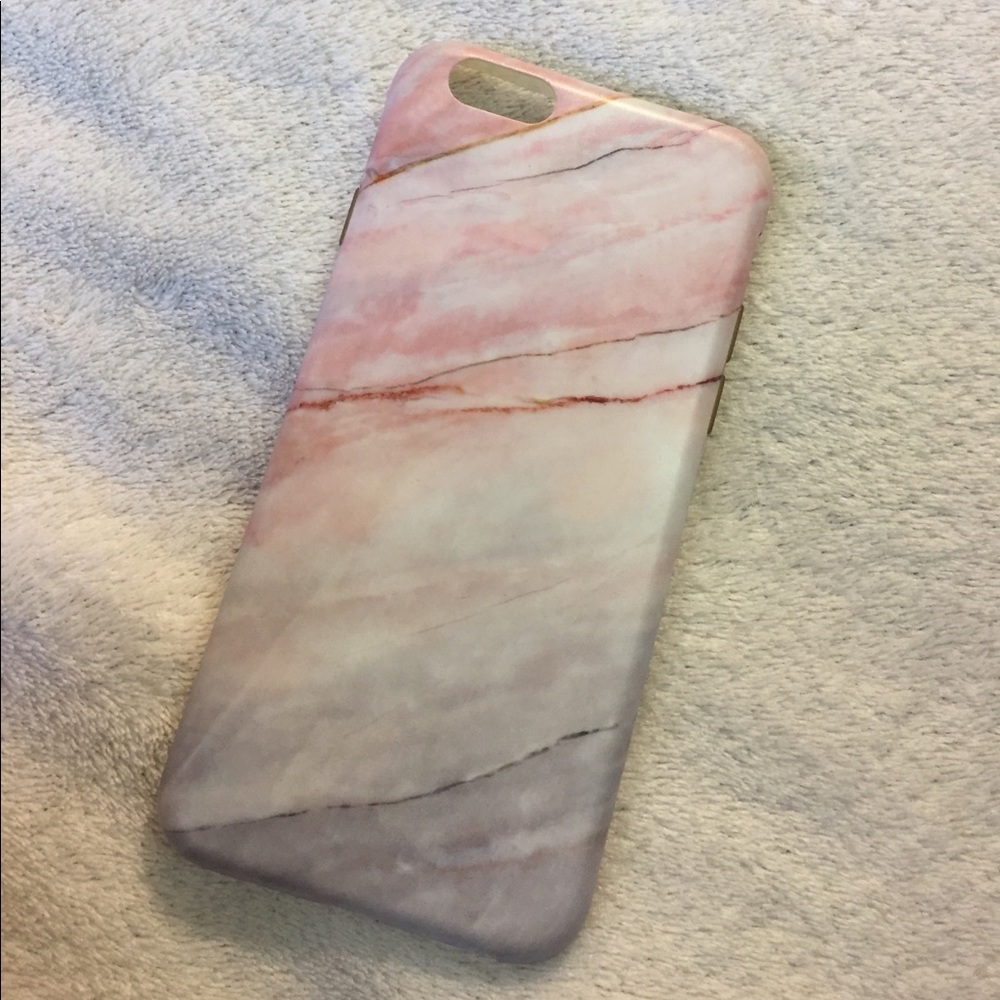 pink and white marble iphone 6 case