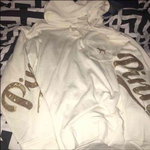 NEW sz L VS bling hoodie