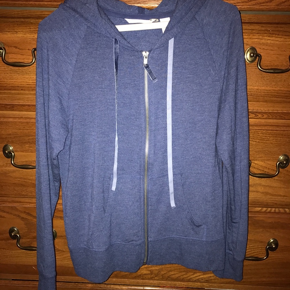 Victoria's Secret blue zip up Women's Size Small