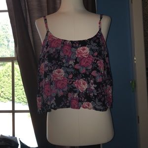 Floral cami crop top