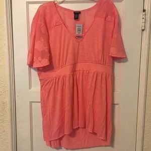 New women's flutter sleeve top