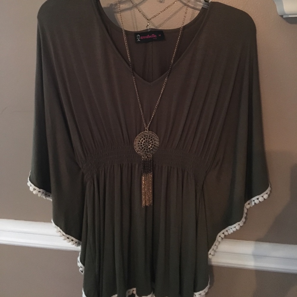 Brand new with fringe edging.