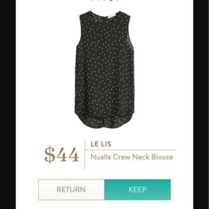 Stitch Fix Le Lis Nualla blouse Small NWT