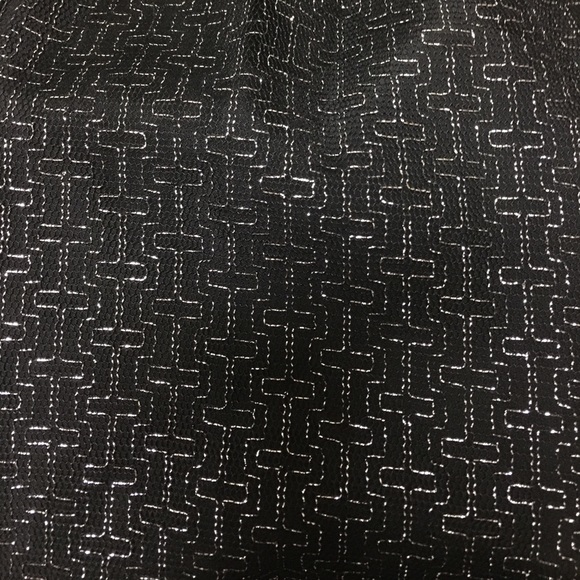 Black&Silver mini dress low neck w/ peekaboo back! - Picture 3 of 5