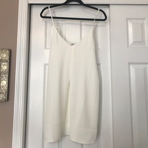 Tobi white tank top shift dress