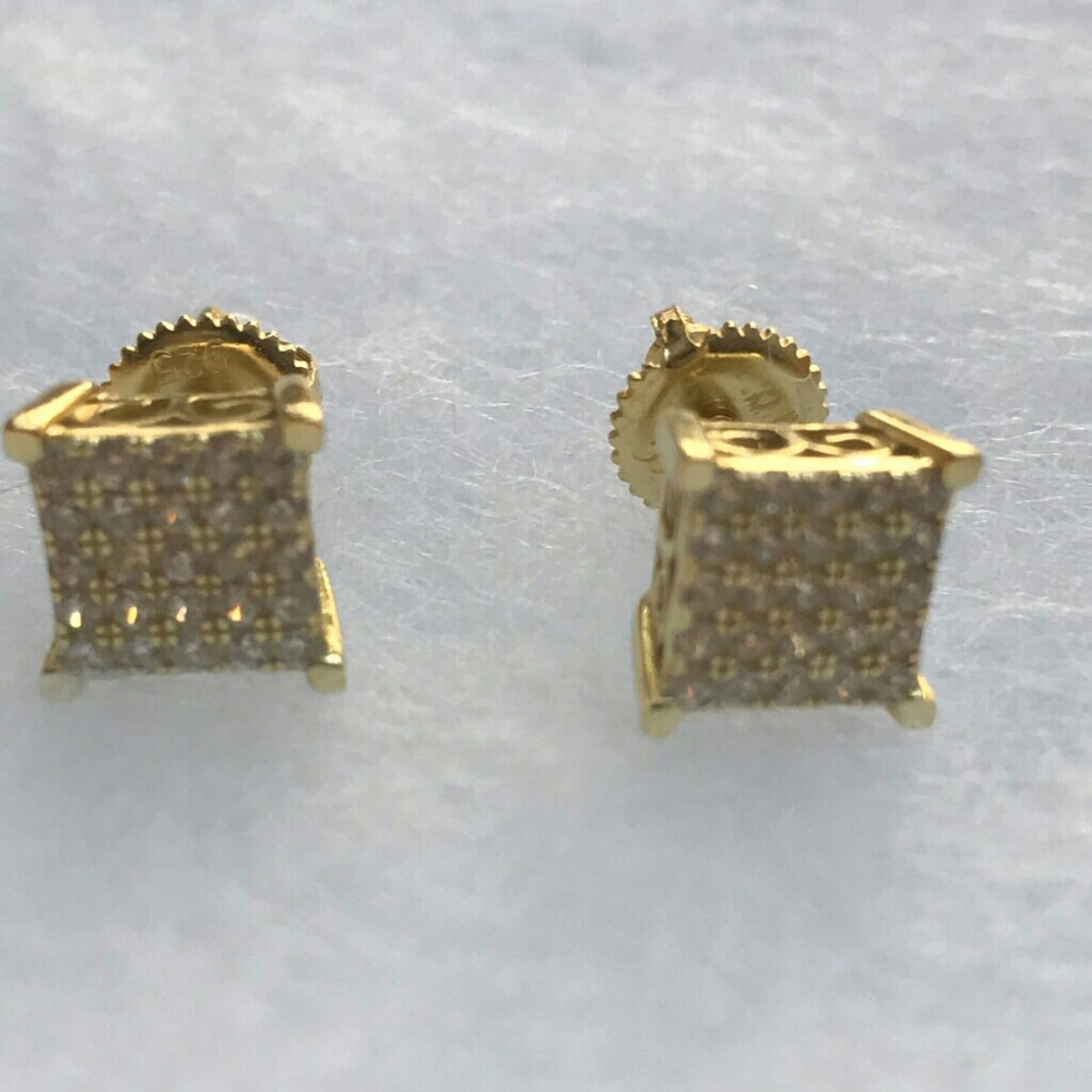 14k Gold Sterling Silver Earrings
