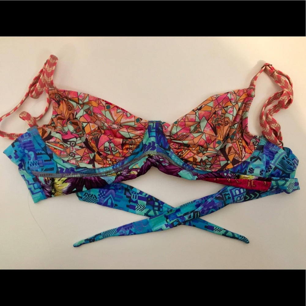 Maaji candies and blue bikini top