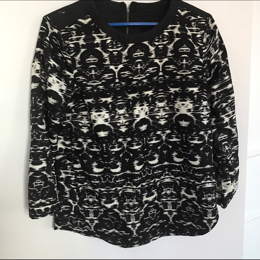 Jcrew printed silk top