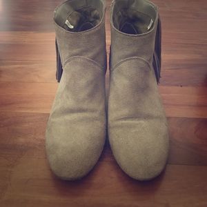 American Eagle Outfitters fringe booties