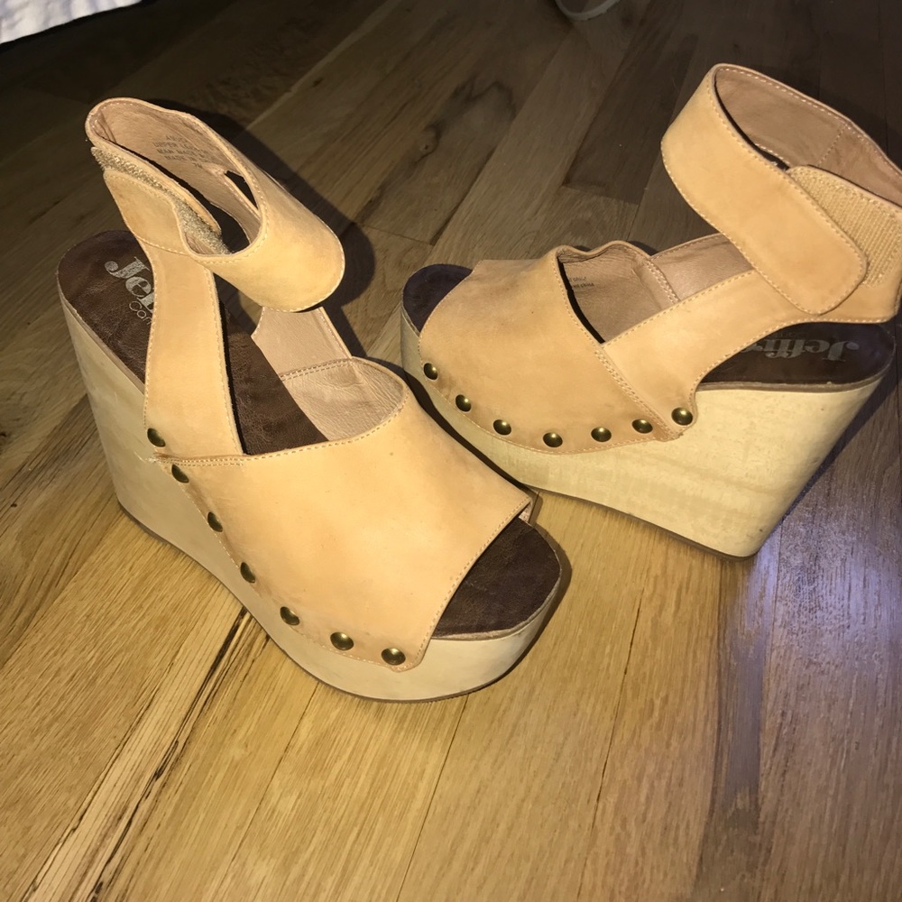 Jeffrey Campbell wooden wedges