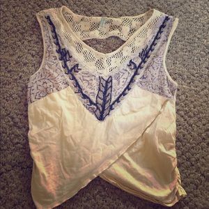 Free People Embroidered Tank