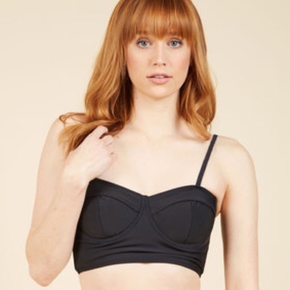 Final! NEW ModCloth Retro Bustier Swimsuit Top
