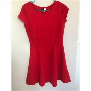 Red skater dress