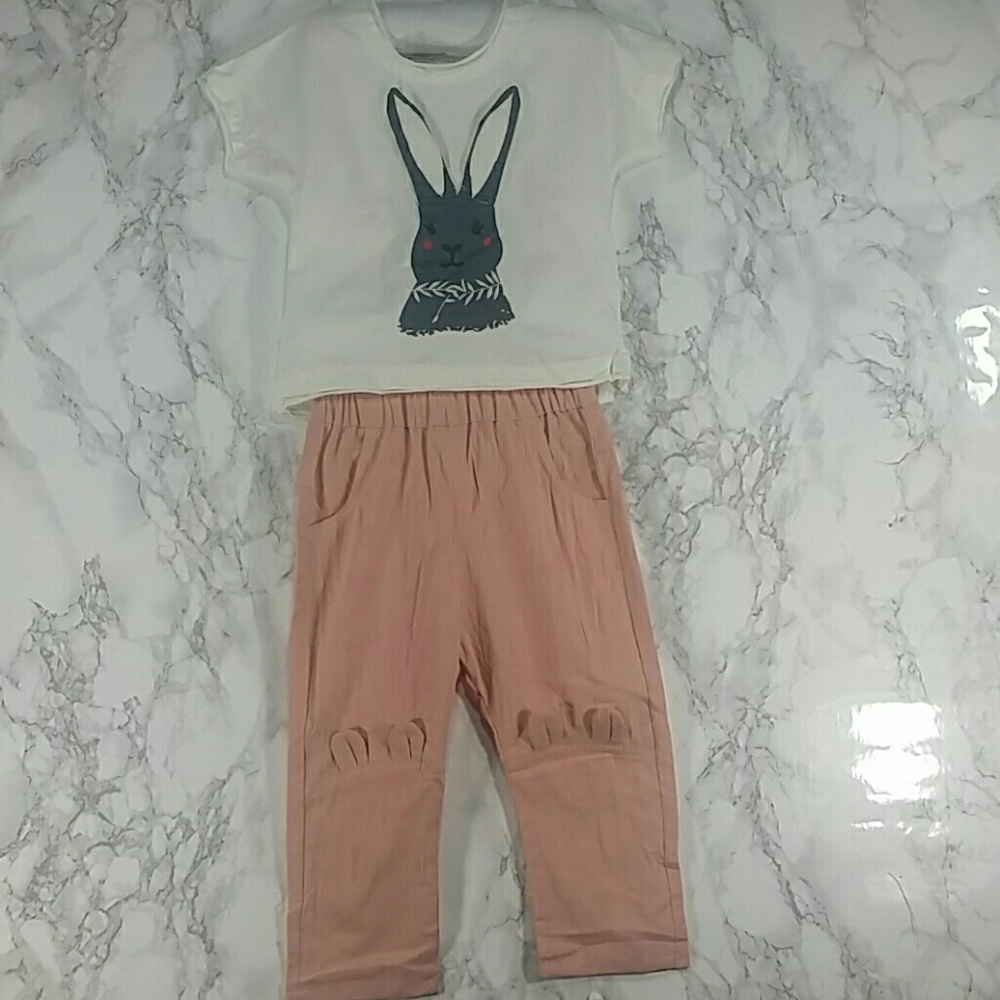 Pink Rabbit 2 pc set. Kids :) - Picture 1 of 8