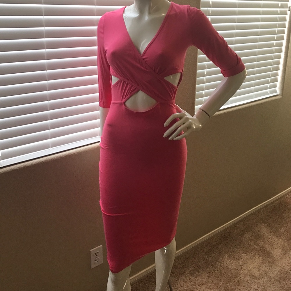 Paprika bobycon midi dress